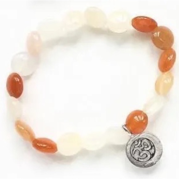 Jade ‘Om’ Bracelet - Picture 1 of 2